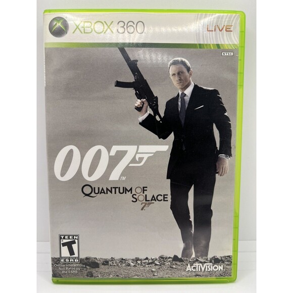 James Bond 007:Quantum of Solace(Microsoft Xbox 360, 2008) w/ Manual - Tested - Picture 1 of 5